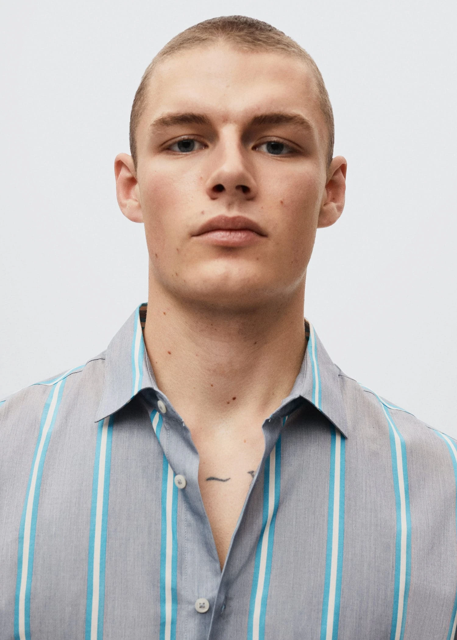 Chemise Slim Fit Coton Rayée 6 Chemise Slim Fit Coton Rayée – Image 4