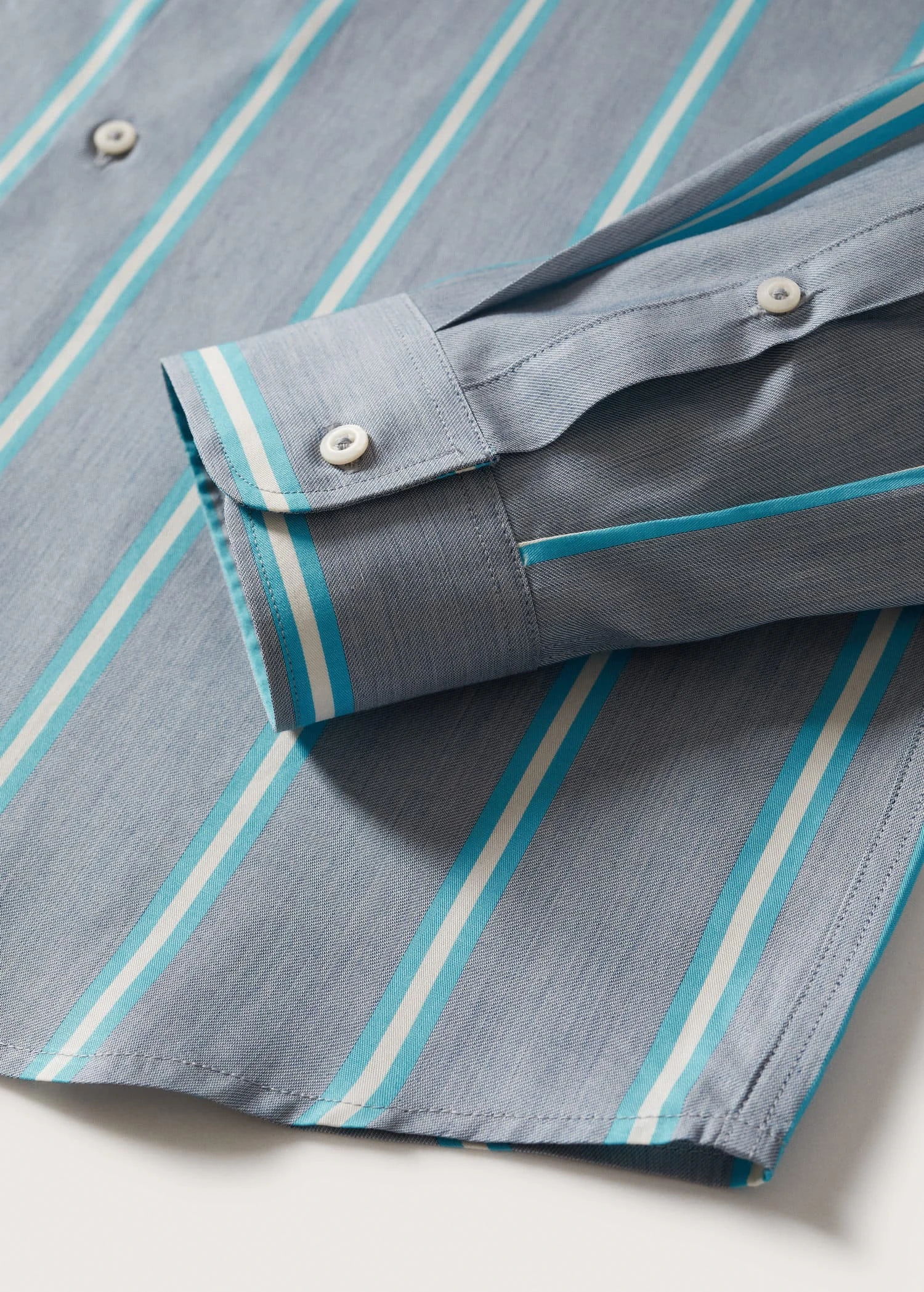 Chemise Slim Fit Coton Rayée 9 Chemise Slim Fit Coton Rayée – Image 7