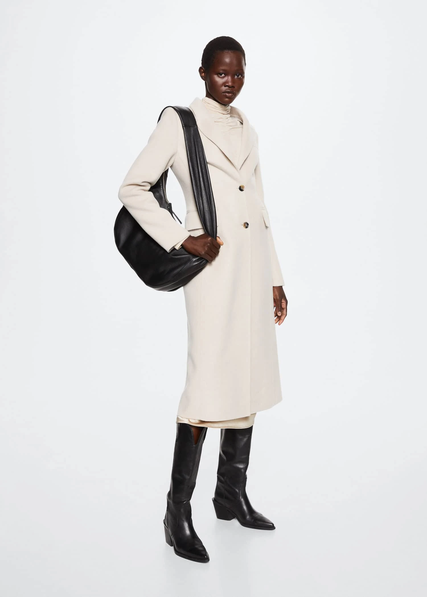 Manteau Laine Ajusté Fait Main 4 Manteau Laine Ajusté Fait Main – Image 2