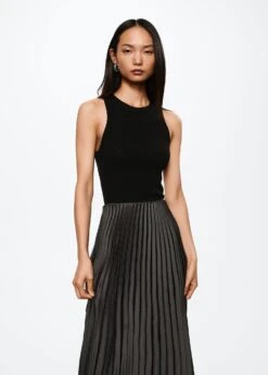 Jupe Plissée Satinée -Vêtements Pascher 37095906 92 D1