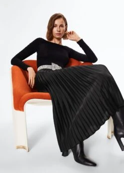 Jupe Plissée Satinée -Vêtements Pascher 37095906 99 D2