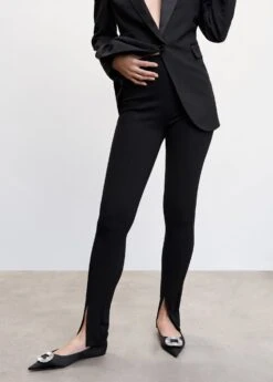 Leggings à Fente En Bas