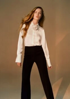 Chemise Satinée Maxifleur Strass -Vêtements Pascher 47006717 05 D6