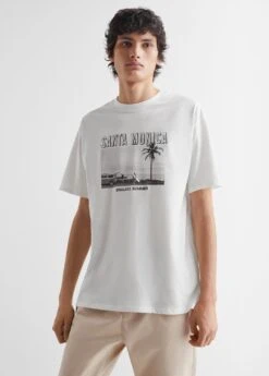 T-shirt En Coton Imprimé