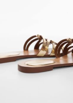 Sandales à lanières Cuir 37 Sandales à lanières Cuir -Vêtements Pascher 47046706 OR D2