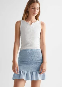 Jupe Froncée Volant