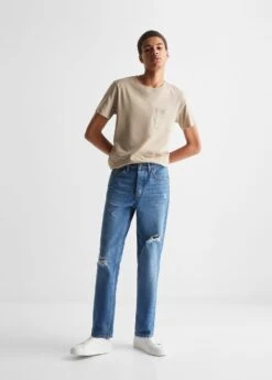 Jean Regular-fit Déchirures Décoratives 14 Jean Regular-fit Déchirures Décoratives -Vêtements Pascher 47063256 TM D1