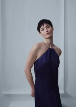 Robe En Satin à Col Rigide -Vêtements Pascher 47076712 57