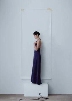 Robe En Satin à Col Rigide -Vêtements Pascher 47076712 57 D4