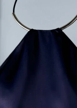 Robe En Satin à Col Rigide -Vêtements Pascher 47076712 57 D8