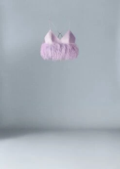 Top Satiné Détail Plumes 17 Top Satiné Détail Plumes -Vêtements Pascher 47086710 62 B