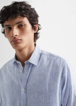 Chemise Lin Rayée -Vêtements Pascher 47096318 52 D1