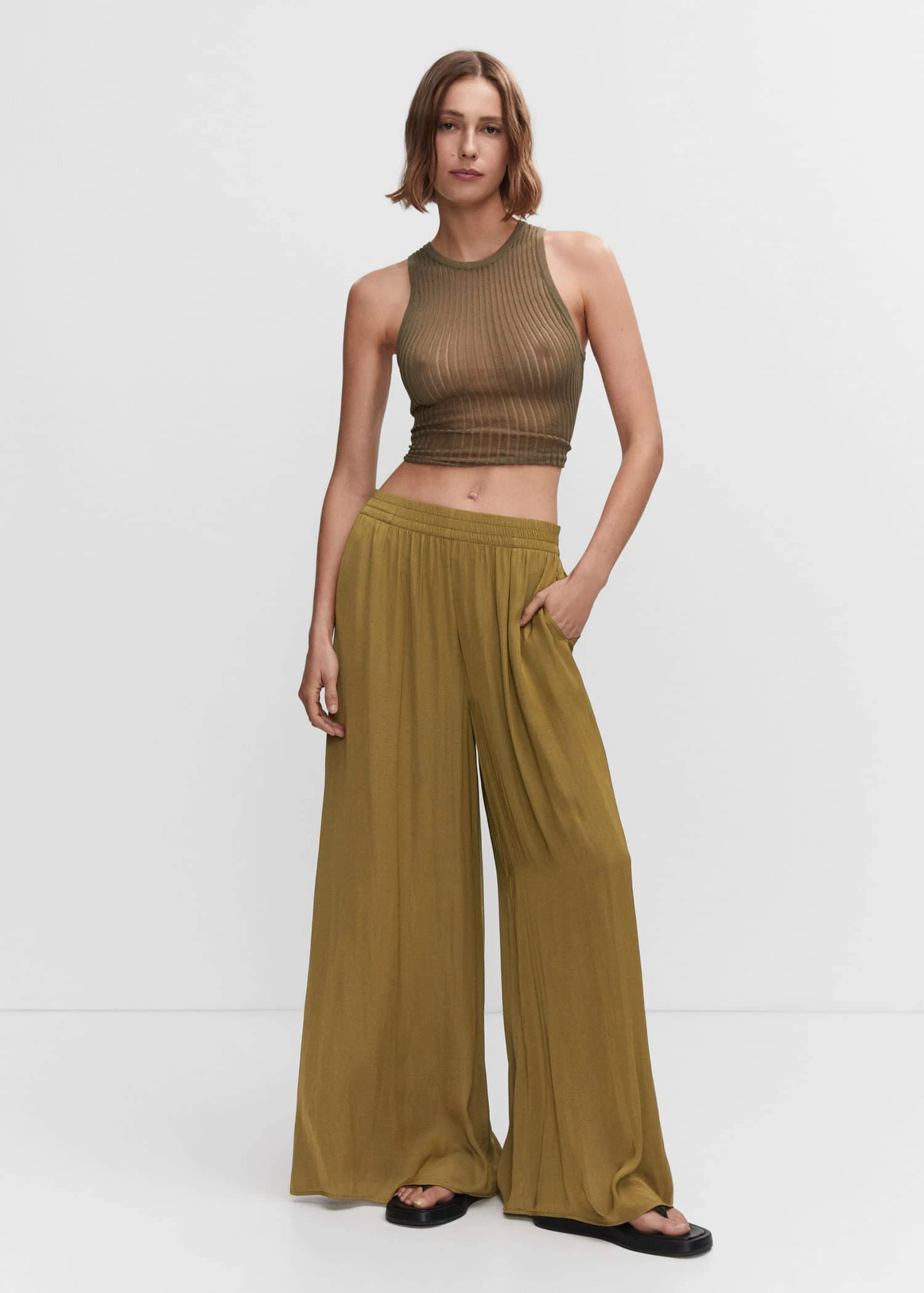 Pantalon Palazzo Taille Basse 4 Pantalon Palazzo Taille Basse – Image 2