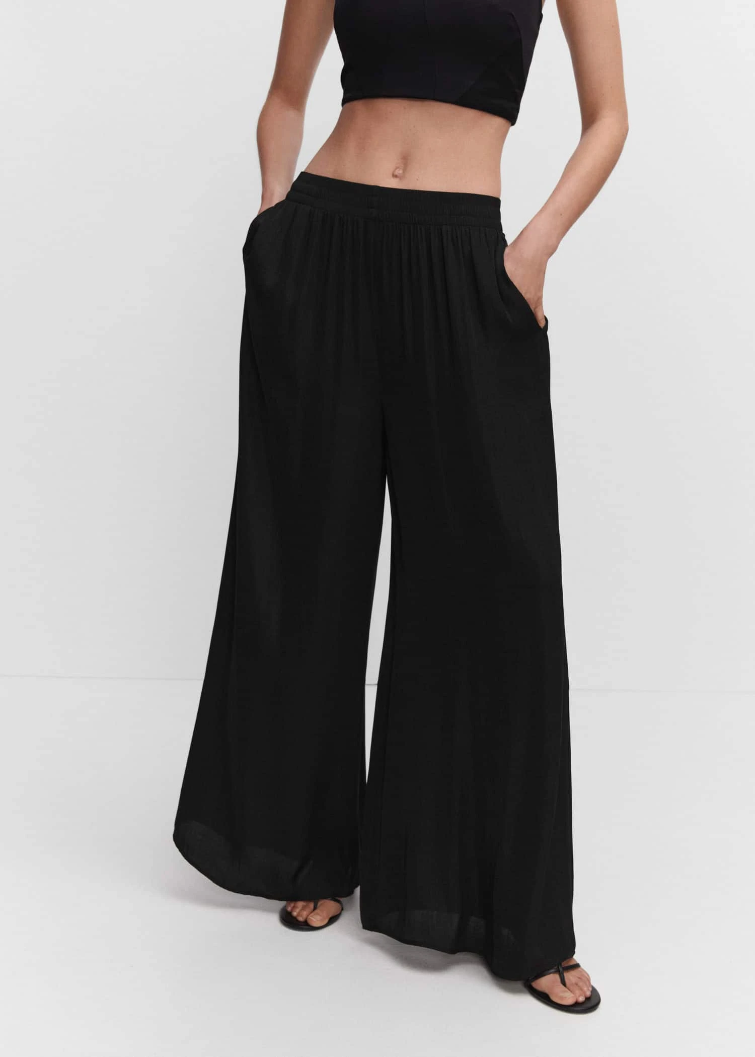 Pantalon Palazzo Taille Basse 15 Pantalon Palazzo Taille Basse – Image 13