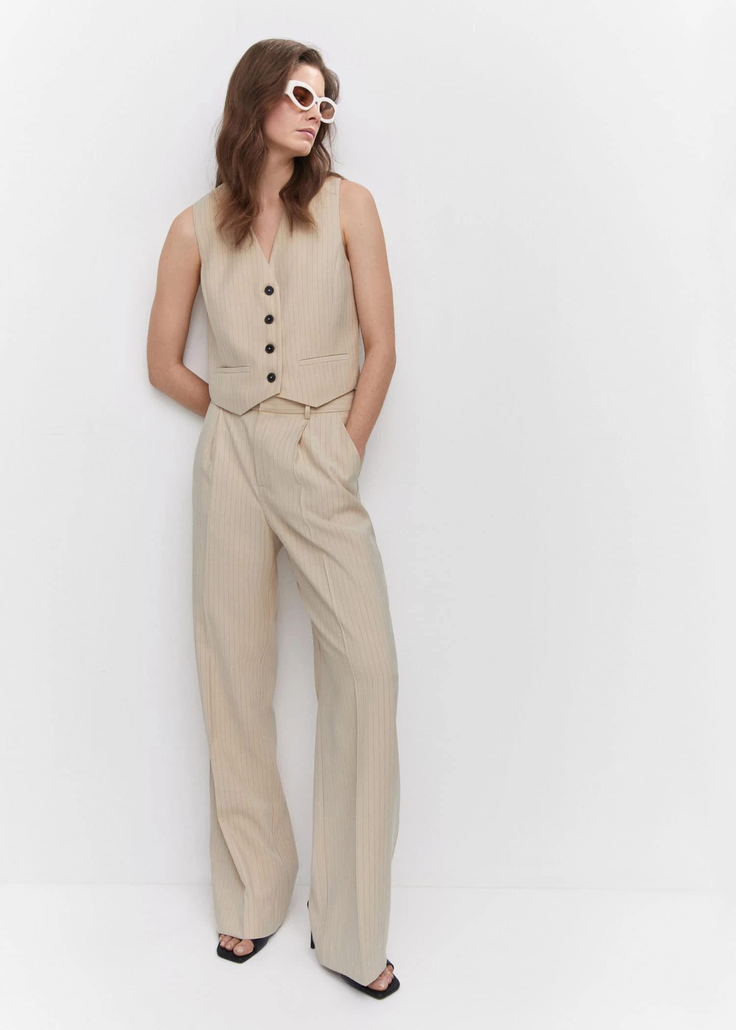 Pantalon à Fines Rayures 7 Pantalon à Fines Rayures – Image 5