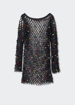 Robe Maille Filet Détails Perles -Vêtements Pascher 57000378 99 B