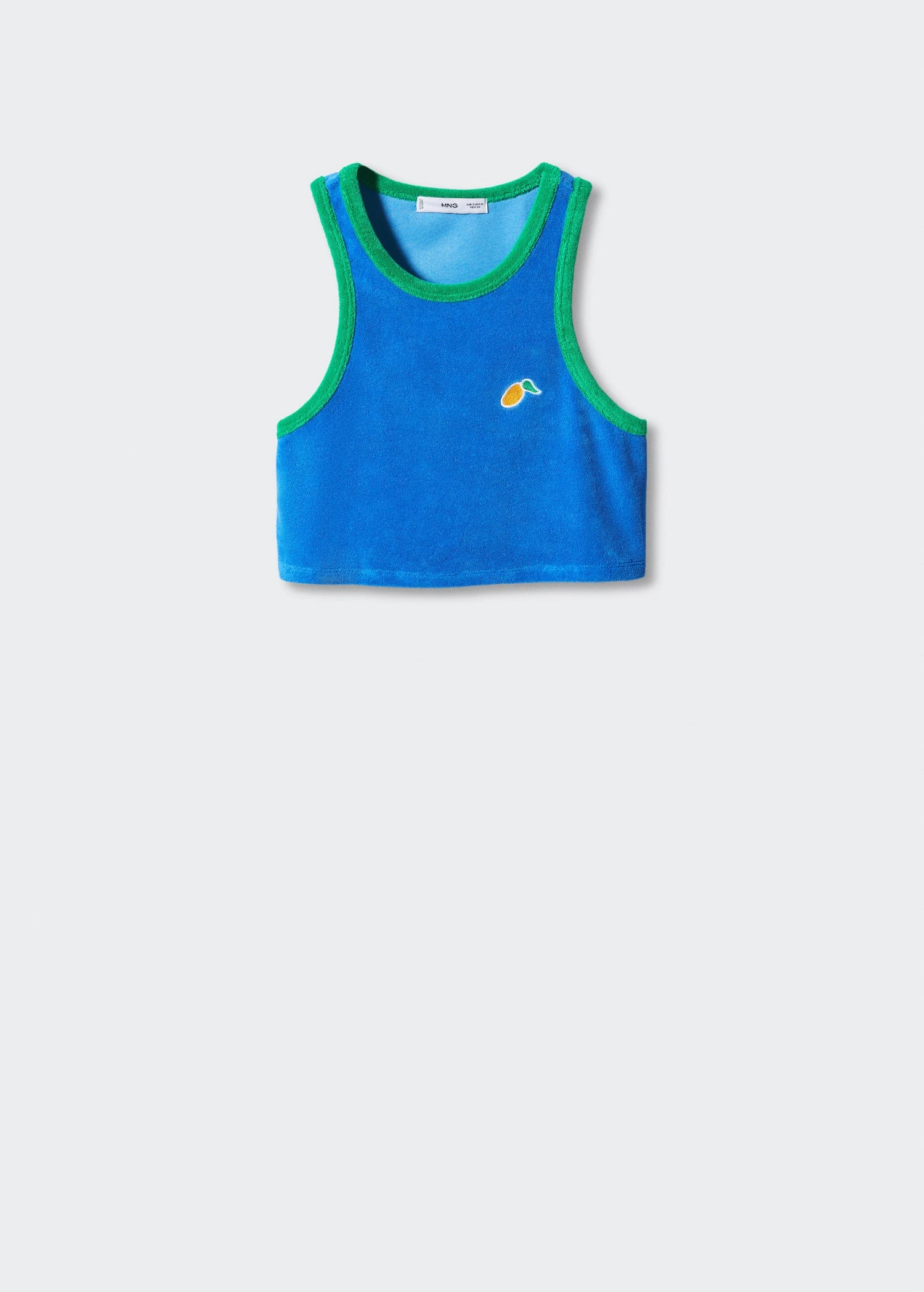 Top Tissu éponge Détail Brodé 8 Top Tissu éponge Détail Brodé – Image 6