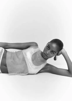 Top Maille Filet Détail Cristal -Vêtements Pascher 57001045 01 D2