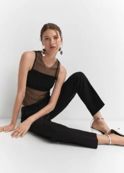 Top Maille Filet Détail Cristal -Vêtements Pascher 57001045 99 D2