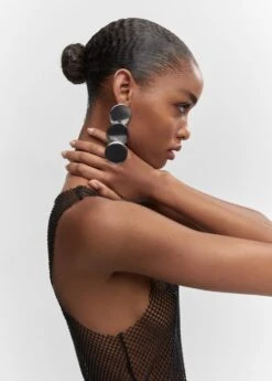 Top Maille Filet Détail Cristal -Vêtements Pascher 57001045 99 D6