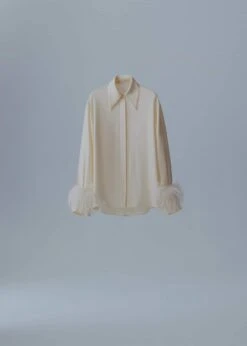 Chemise Satinée Détail Plumes -Vêtements Pascher 57001095 01 B