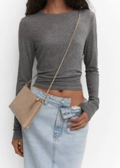 Sac Effet Croco Chaîne -Vêtements Pascher 57001503 80 D9