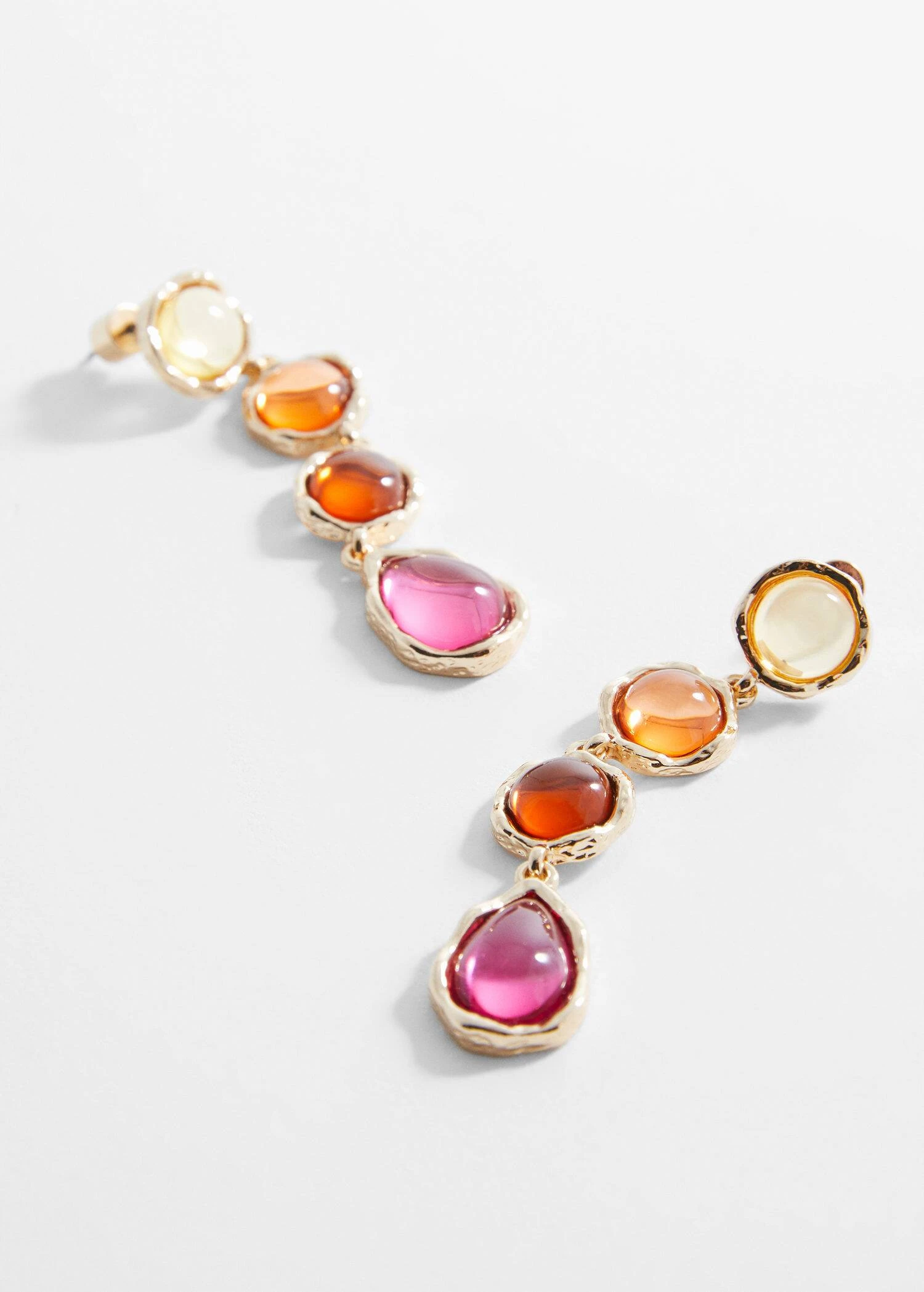 Boucles D'oreilles Pendantes Pierre 4 Boucles D'oreilles Pendantes Pierre – Image 2