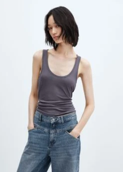 Jean Wideleg Taille Haute Coutures 14 Jean Wideleg Taille Haute Coutures -Vêtements Pascher 57003823 TM D1