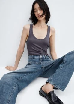 Jean Wideleg Taille Haute Coutures 15 Jean Wideleg Taille Haute Coutures -Vêtements Pascher 57003823 TM D2