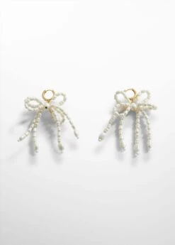 Boucles D'oreilles Nœud Perles