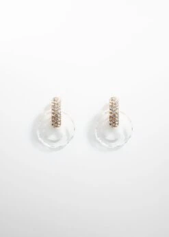 Boucles D'oreilles Entrelacées Cristal