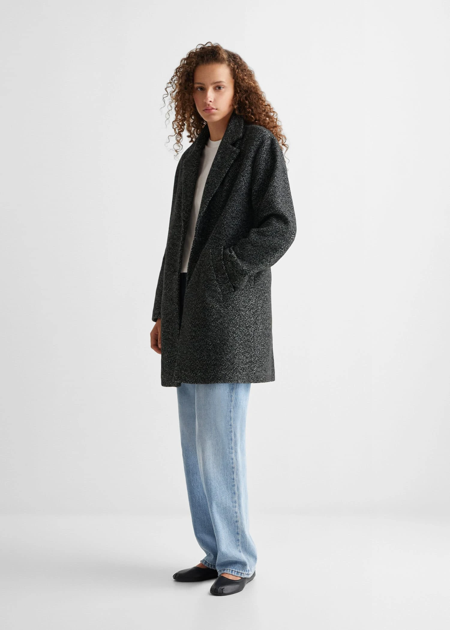 Manteau Jaspé En Laine 4 Manteau Jaspé En Laine – Image 2