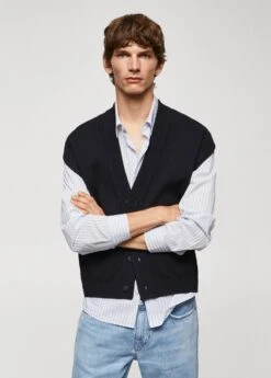 Gilet Maille Boutons