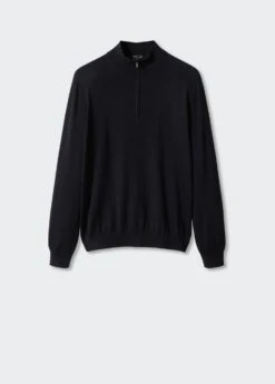 Pull-over 100 % Laine Mérinos Col Zippé -Vêtements Pascher 57004765 99 B