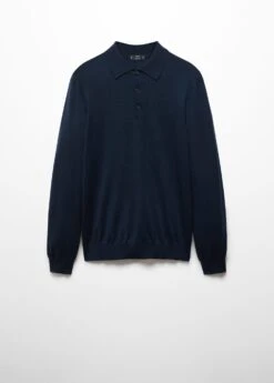 Polo 100 % Laine Mérinos Manches Longues 35 Polo 100 % Laine Mérinos Manches Longues -Vêtements Pascher 57004766 56 B