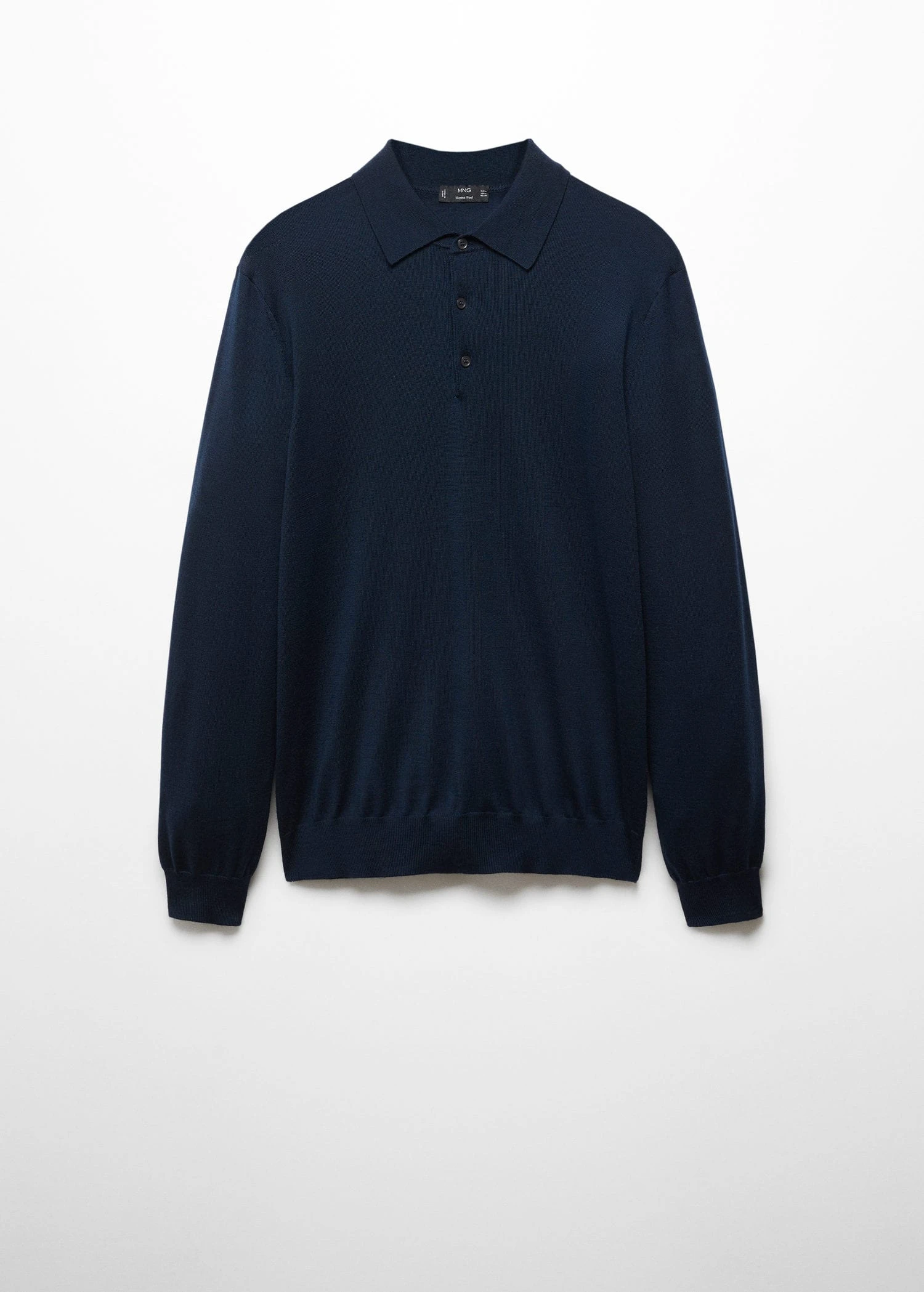 Polo 100 % Laine Mérinos Manches Longues 16 Polo 100 % Laine Mérinos Manches Longues – Image 14