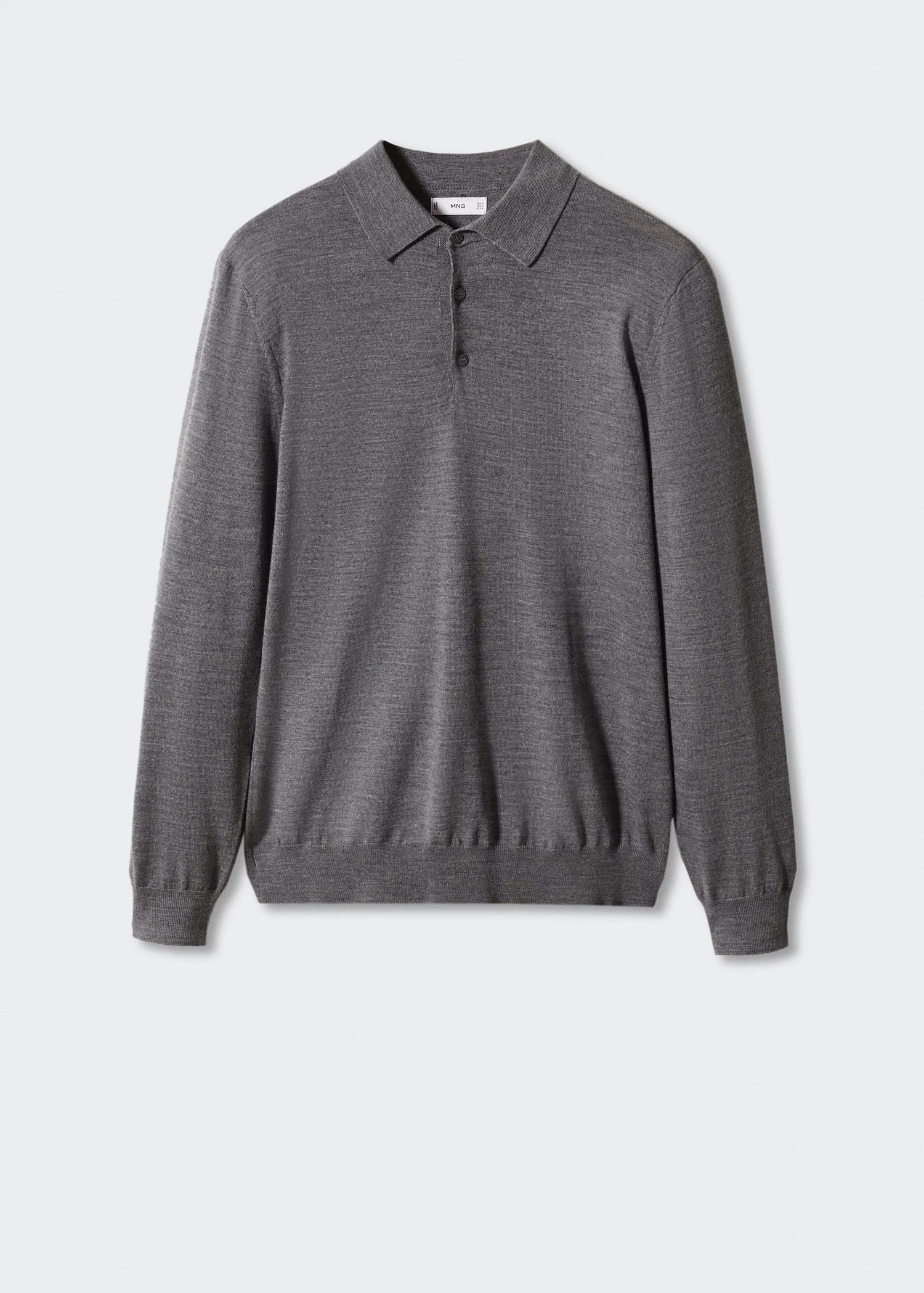 Polo 100 % Laine Mérinos Manches Longues 9 Polo 100 % Laine Mérinos Manches Longues – Image 7
