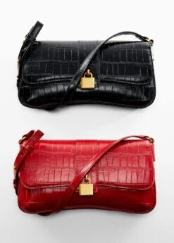 Sac Porté épaule Effet Croco -Vêtements Pascher 57005801 70 D5