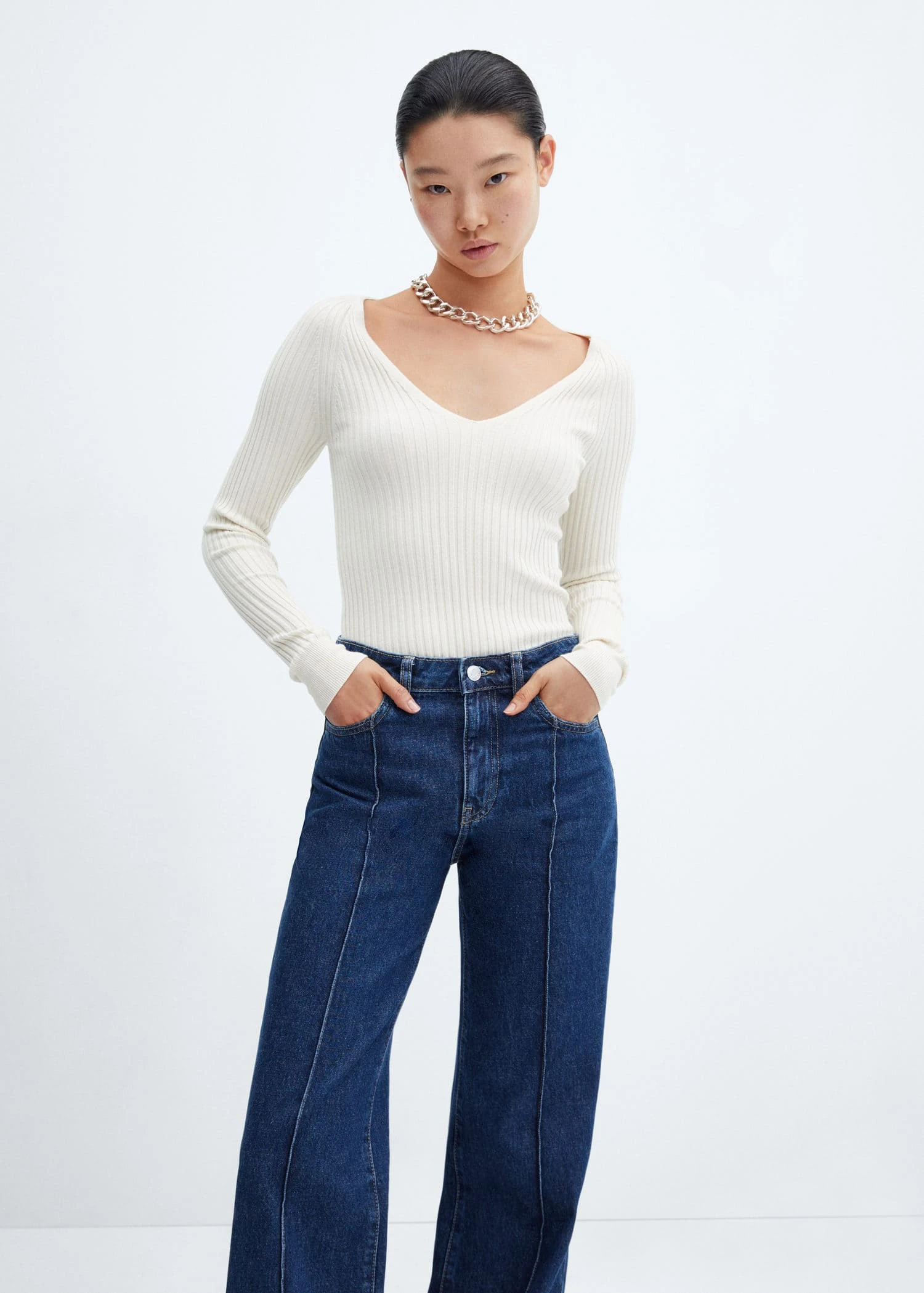 Jean Wideleg Coutures Décoratives 6 Jean Wideleg Coutures Décoratives – Image 4