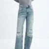 Jean Wideleg Déchirures Décoratives -Vêtements Pascher 57005978 TM