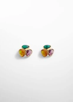 Boucles D’oreilles Pierres Combinées