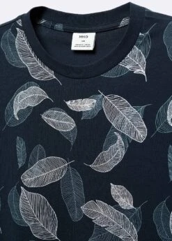 T-shirt Coton Imprimé Feuilles -Vêtements Pascher 57006021 56 D8