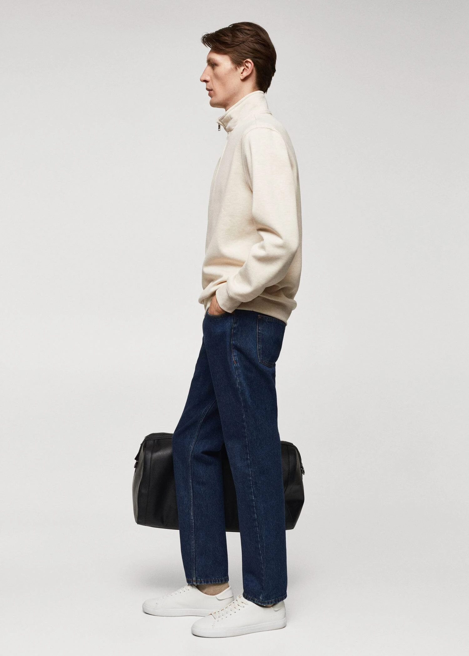 Sweat-shirt Coton Col Zippé 21 Sweat-shirt Coton Col Zippé – Image 19