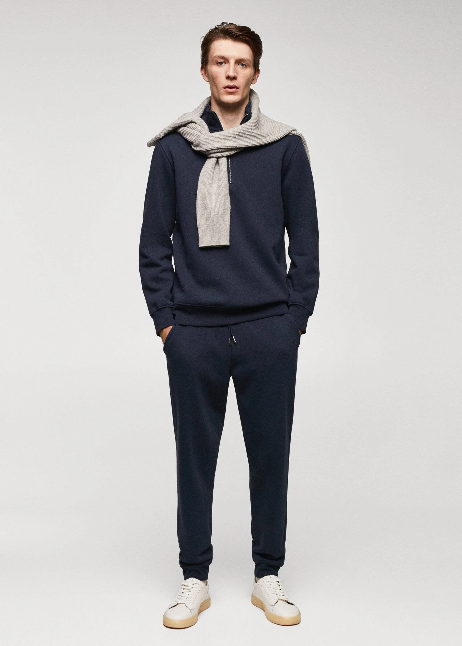 Sweat-shirt Coton Col Zippé 11 Sweat-shirt Coton Col Zippé – Image 9