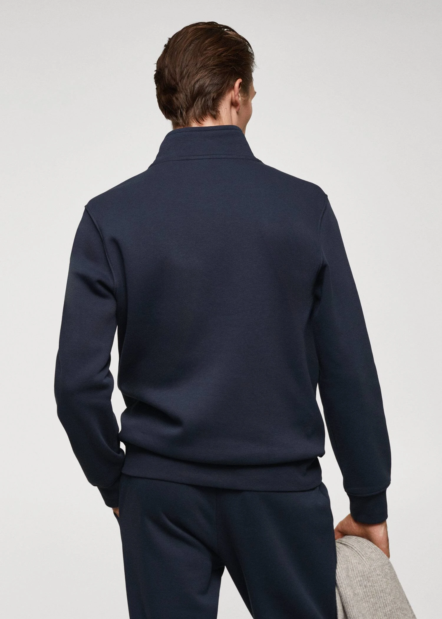 Sweat-shirt Coton Col Zippé 12 Sweat-shirt Coton Col Zippé – Image 10