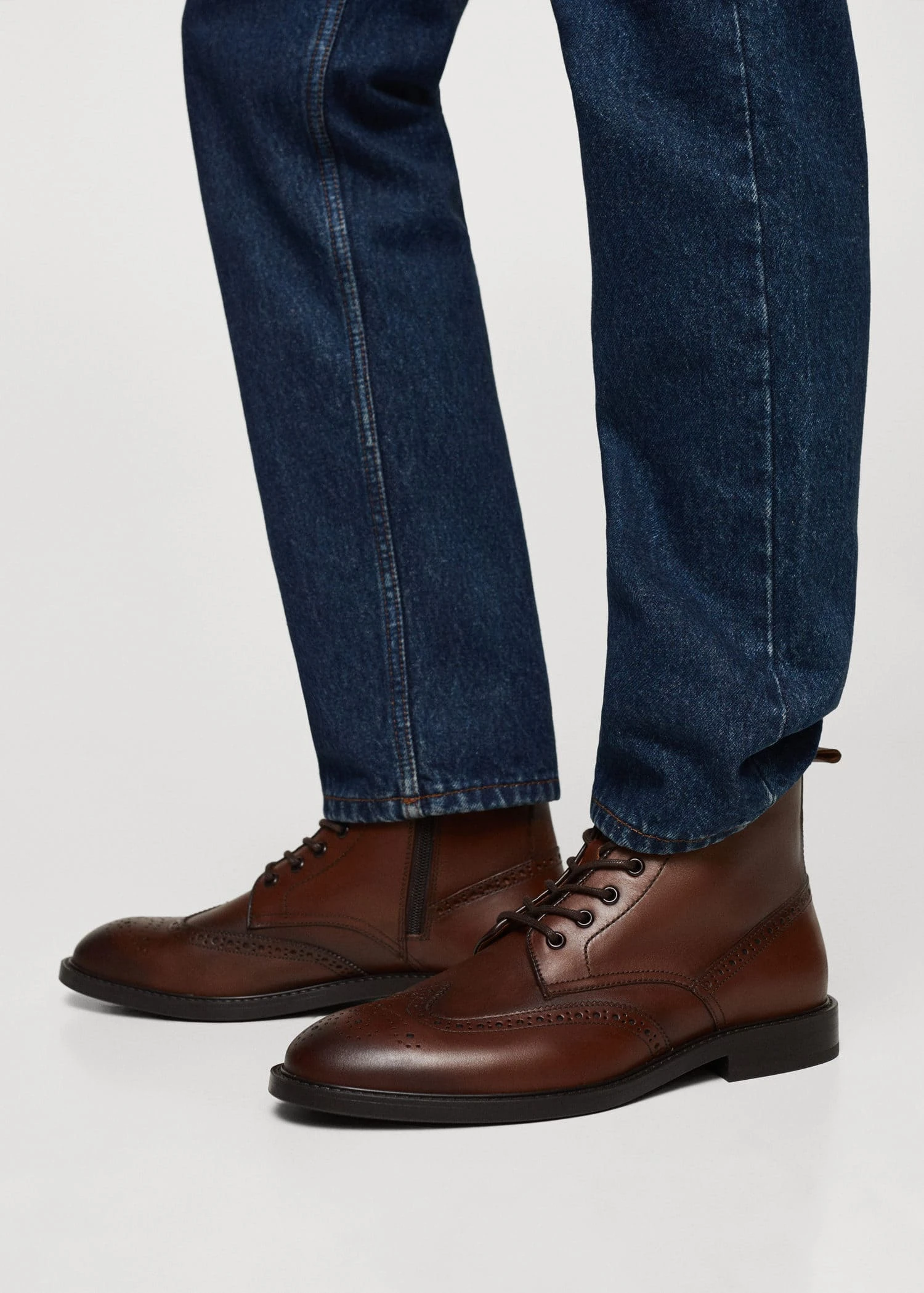 Bottines Cuir Perforées 9 Bottines Cuir Perforées – Image 7