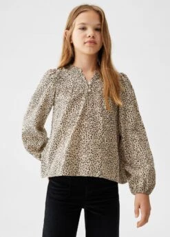 Blouse En Imprimé Léopard