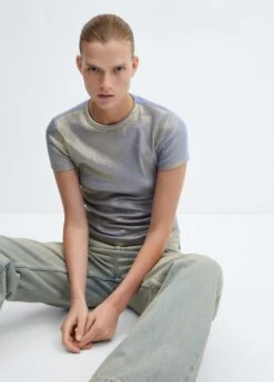 T-shirt Manches Courtes Foil -Vêtements Pascher 57007130 OR D2