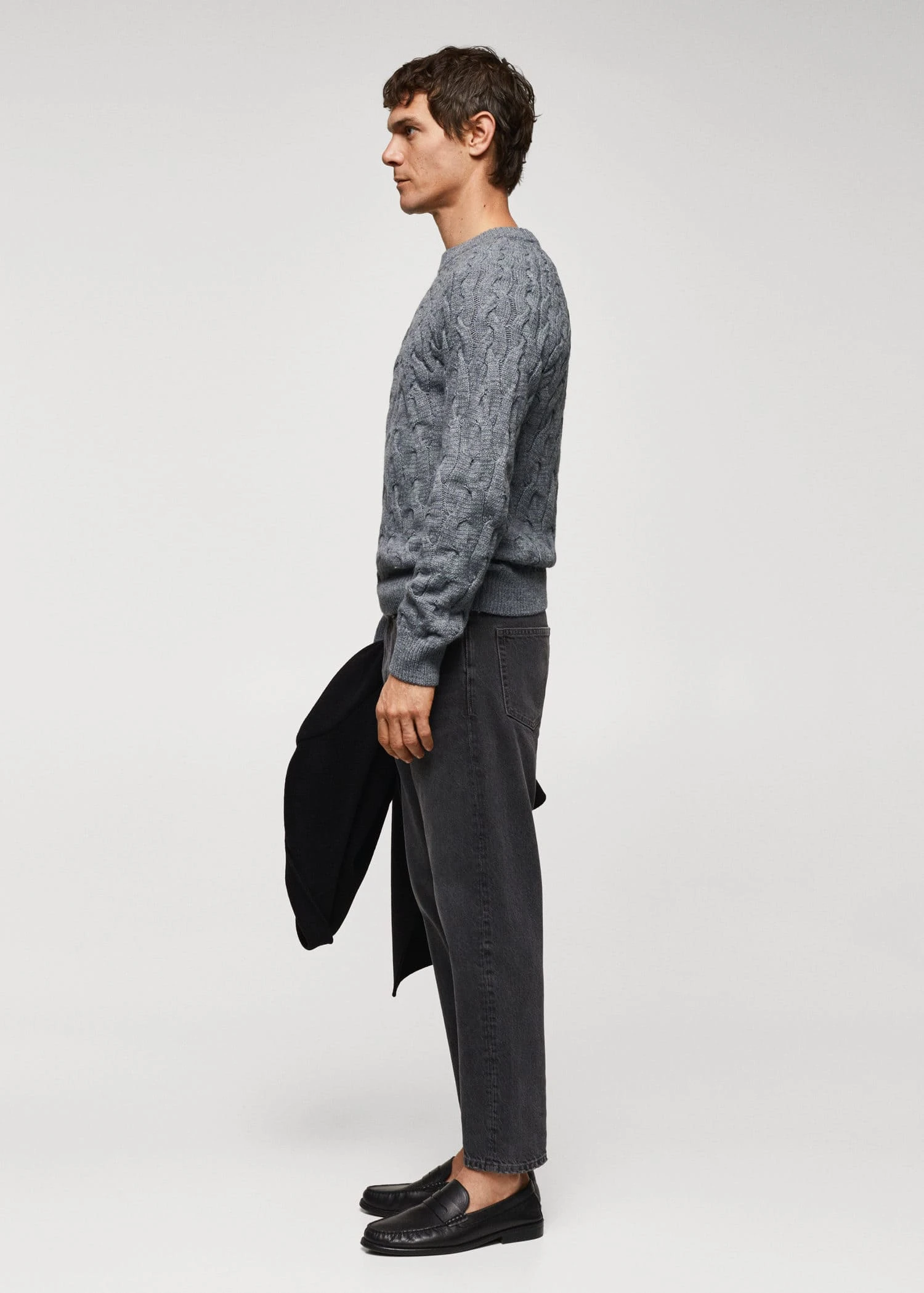 Pull-over Laine Mélangée Torsades 7 Pull-over Laine Mélangée Torsades – Image 5