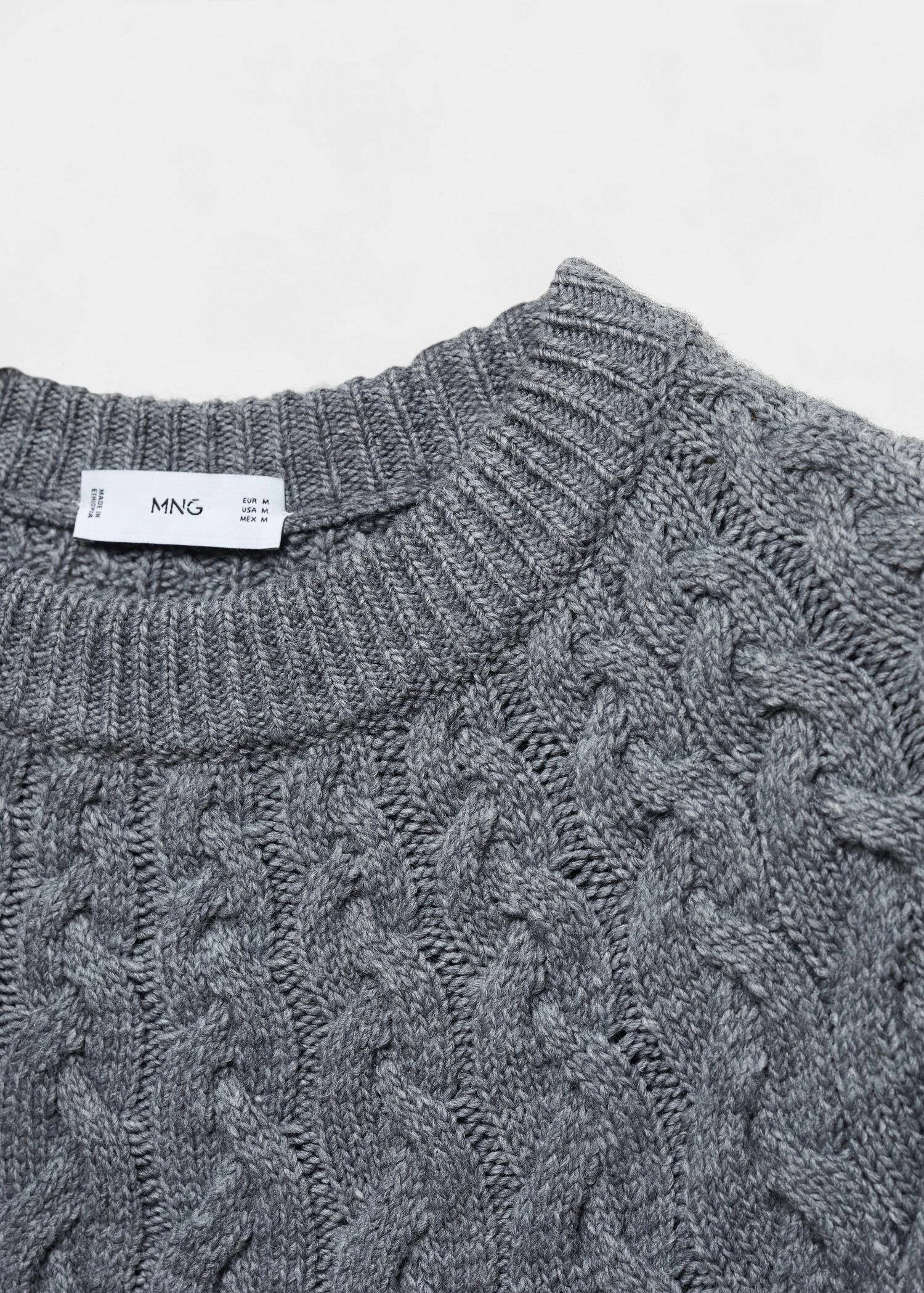 Pull-over Laine Mélangée Torsades 8 Pull-over Laine Mélangée Torsades – Image 6